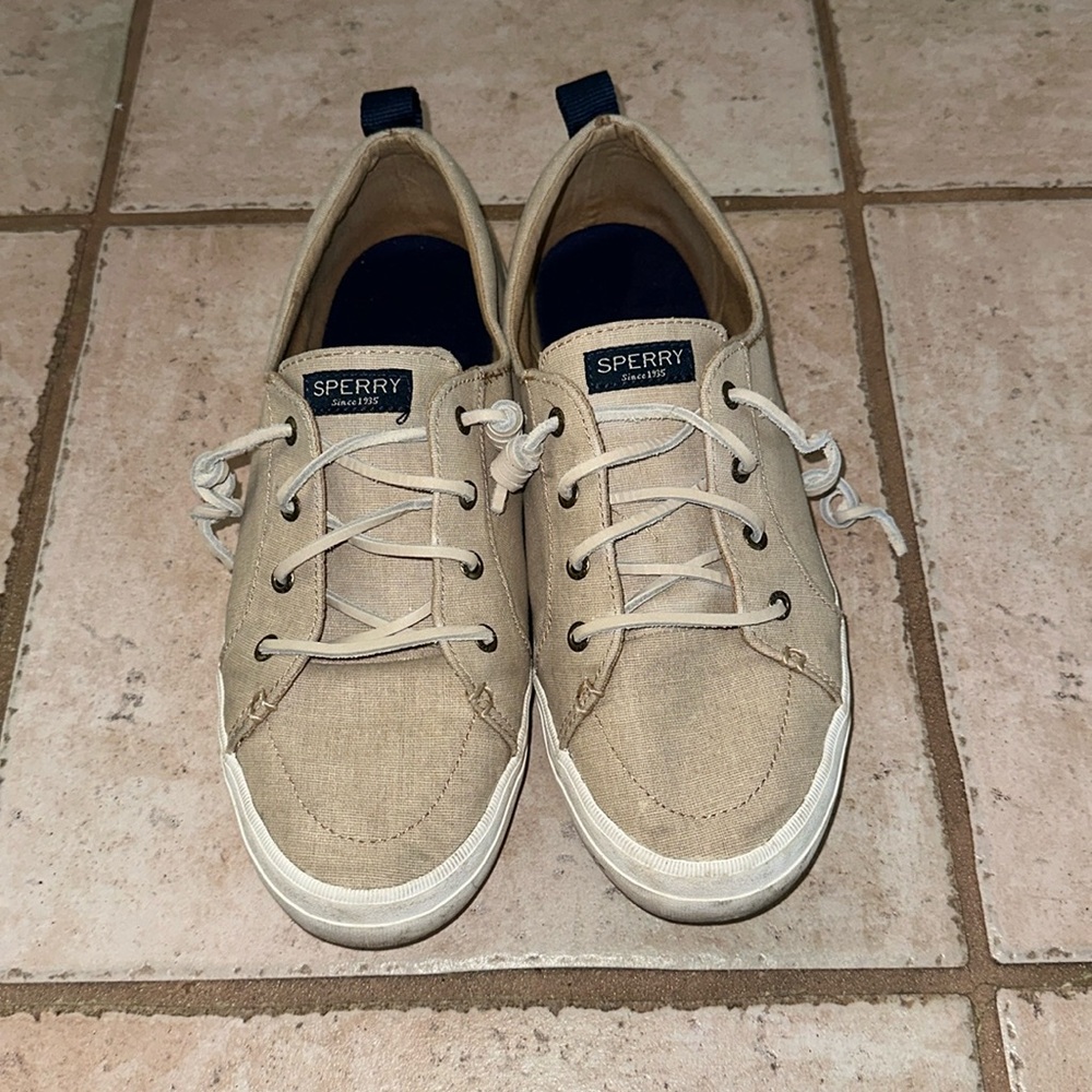 Women’s Sperry Top-Sider Crest Vibe sneaker tan size 10 EUC